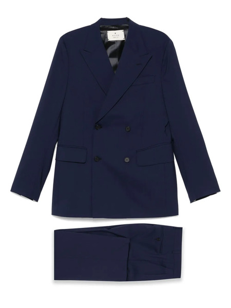  Manuel Ritz Double-breasted Suit - Blue 