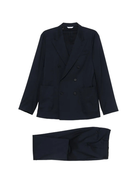  Manuel Ritz Double-breasted Suit - Blue 