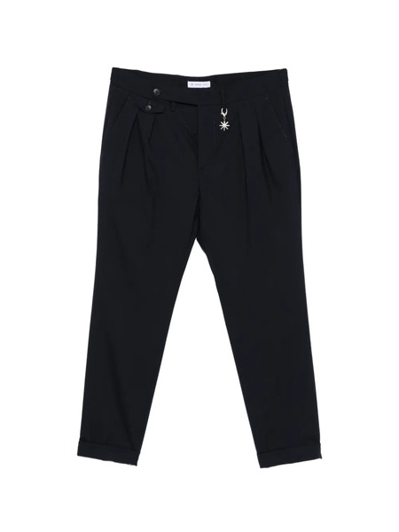  Manuel Ritz Double-pleat Charm Trousers - Blue 
