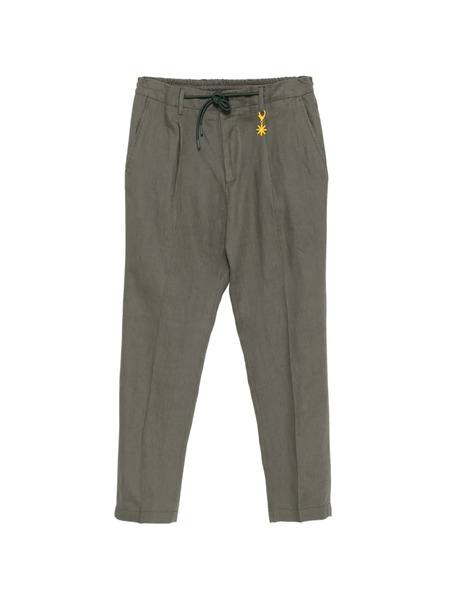  Manuel Ritz Drawstring Trousers - Green 