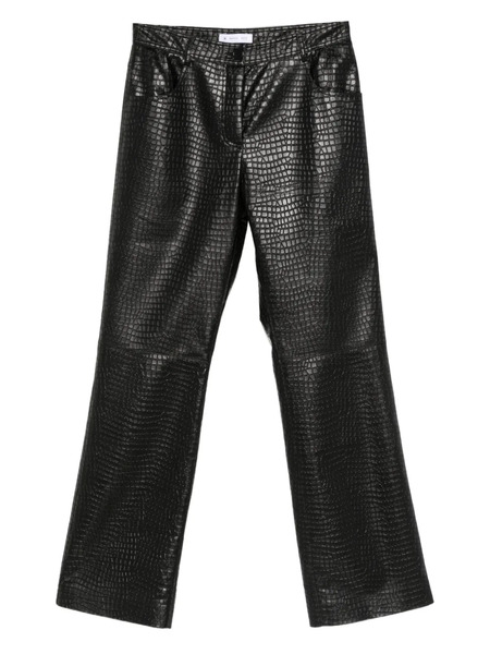  Manuel Ritz Faux-leather Trousers - Black 