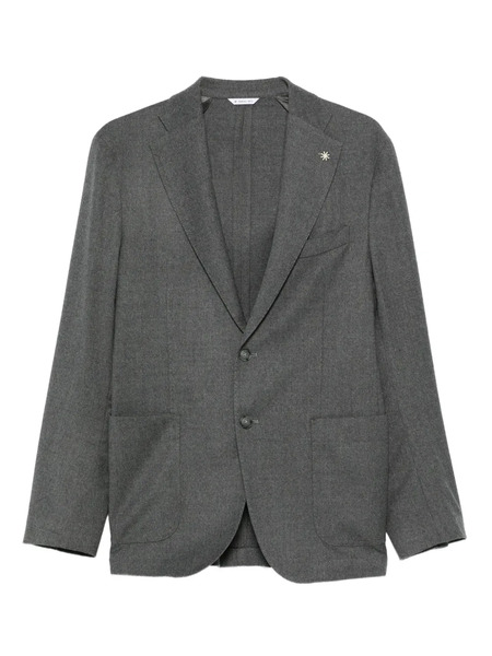  Manuel Ritz Flannel Blazer - Grey 
