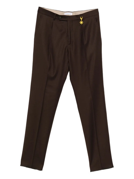 Manuel Ritz Flannel Trousers - Brown 