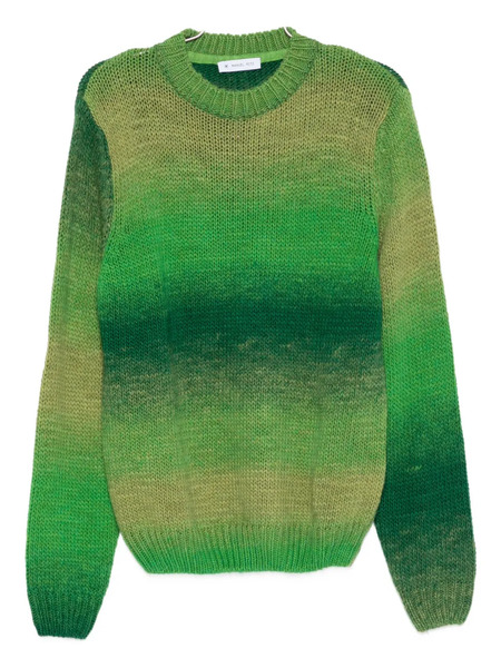  Manuel Ritz Gradient-effect Alpaca-blend Sweater - Green 