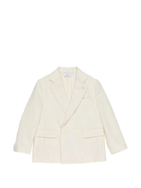  Manuel Ritz Kids Double-breasted Blazer - Neutrals 