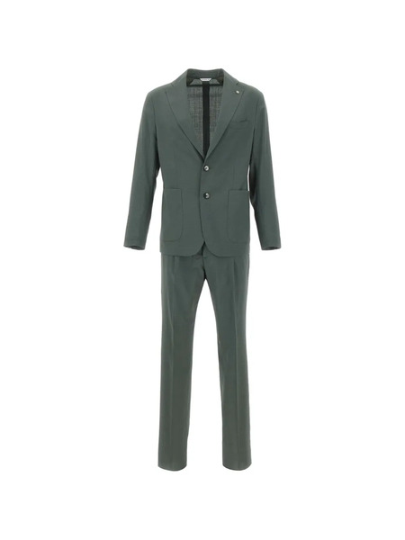  Manuel Ritz Lapel-pin Suit - Green 