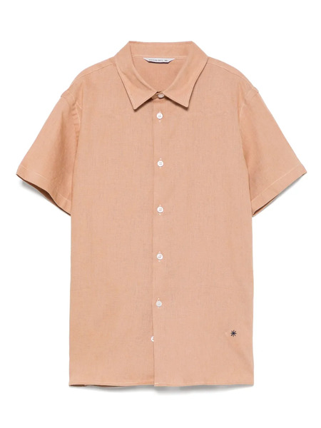  Manuel Ritz Logo-embroidered Shirt - Brown 