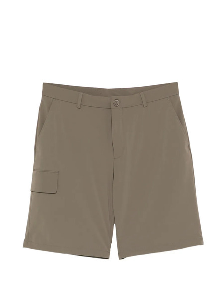 Manuel Ritz Logo-patch Belt-loop Shorts - Neutrals 