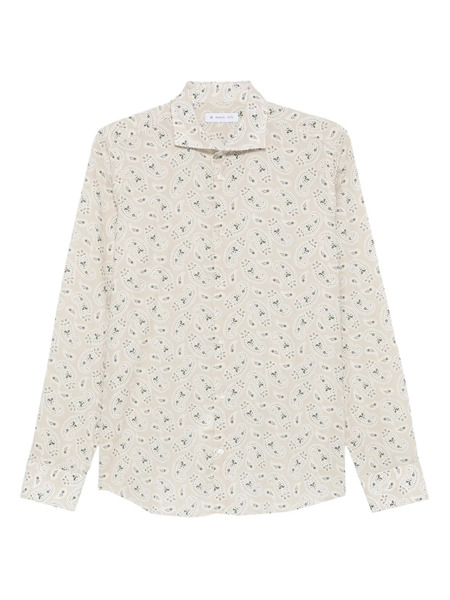  Manuel Ritz Paisley-print Shirt - Neutrals 