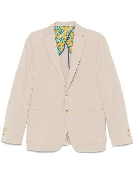  Manuel Ritz Piqué Blazer - Neutrals 