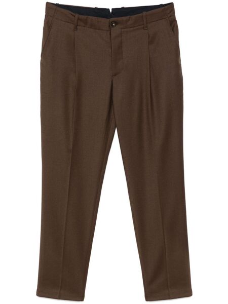 Manuel Ritz Pleated Trousers - Brown 