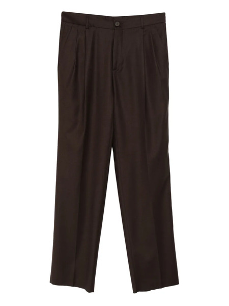  Manuel Ritz Pleated Trousers - Brown 