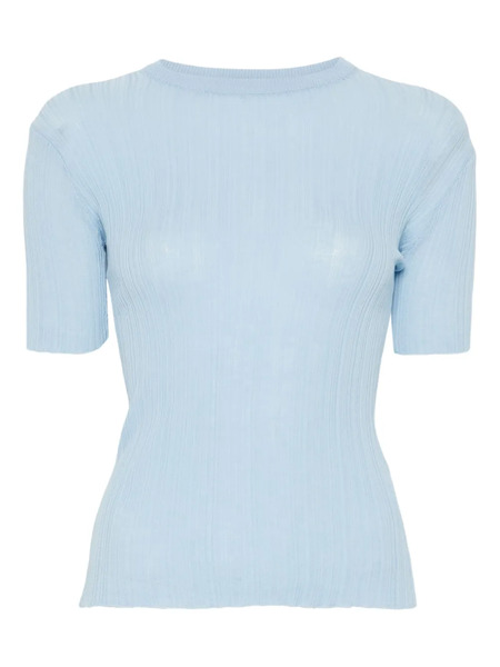  Manuel Ritz Ribbed T-shirt - Blue 