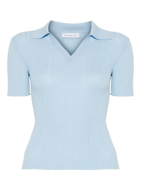  Manuel Ritz Ribbed T-shirt - Blue 