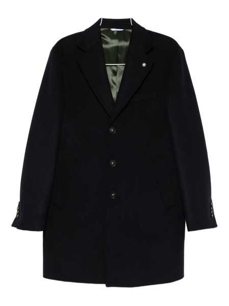  Manuel Ritz Single-breasted Coat - Black 