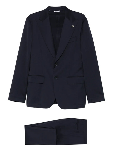  Manuel Ritz Single-breasted Suit - Blue 