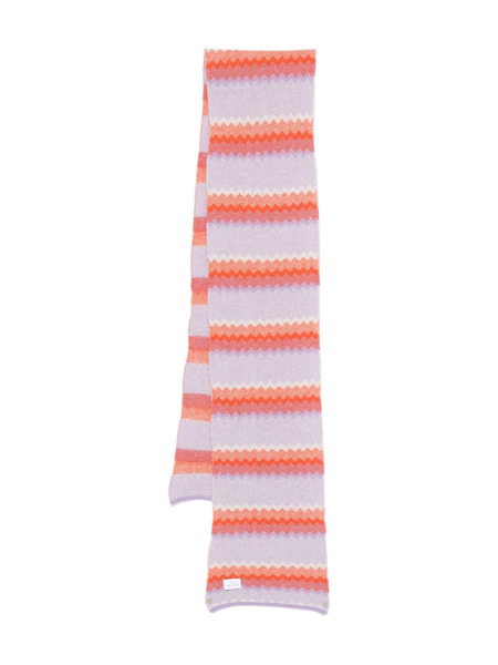  Manuel Ritz Striped Scarf - Purple 