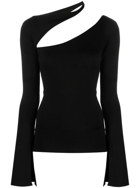  Manurí Sandy Cut Out-detail Blouse - Black 