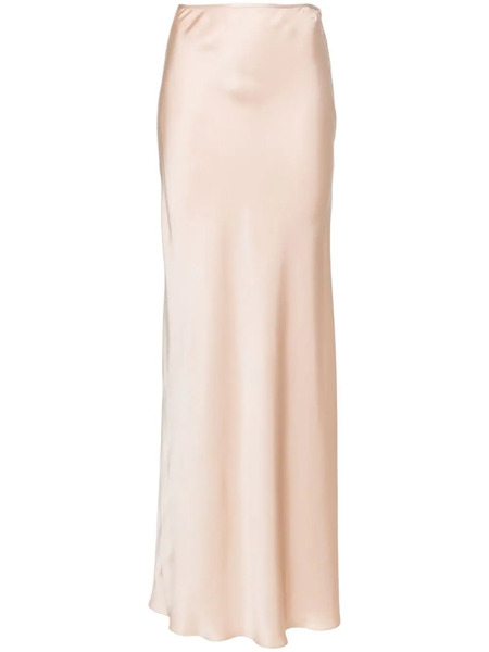  Manurí Satin Silk Maxi Skirt - Neutrals 