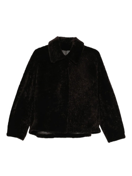  Manzoni 24 Collared Shearling Jacket - Brown 