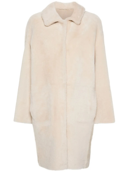  Manzoni 24 Leather Coat - Neutrals 
