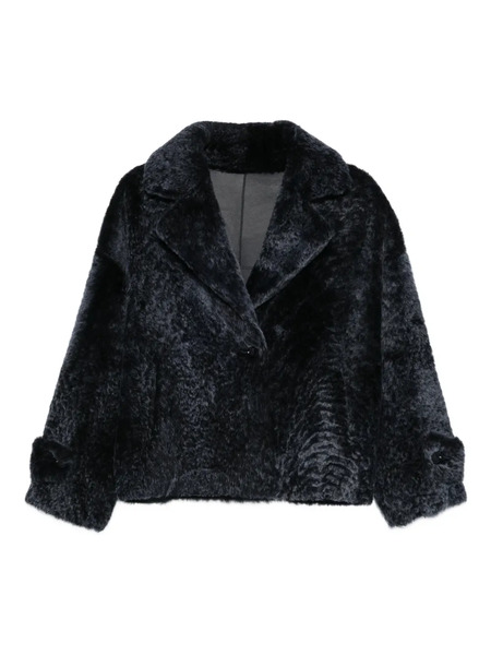  Manzoni 24 Shearling Button-closure Jacket - Blue 