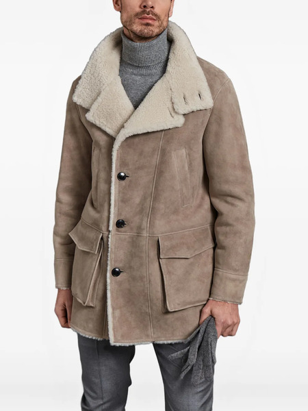  Manzoni 24 Shearling Jacket - Brown 