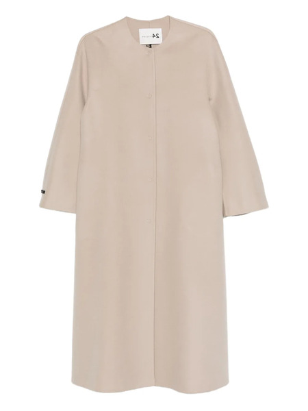  Manzoni 24 Single-breasted Coat - Neutrals 