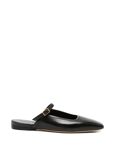  Mara Bini Buckle Strap Mules - Brown 