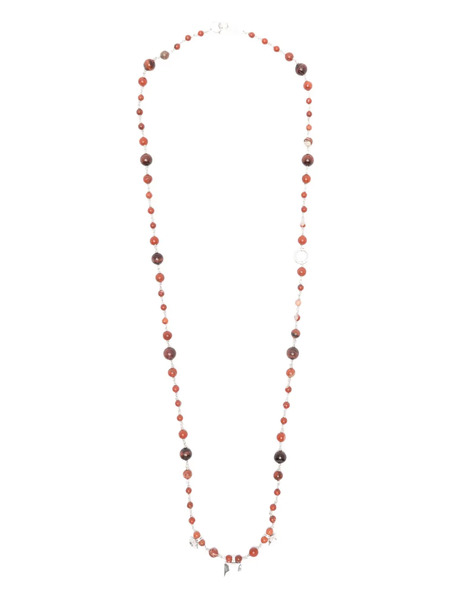  Marant Beaded Long Necklace - Silver 