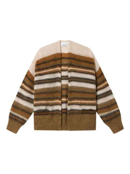  Marant Danah Striped Cardigan - Brown 