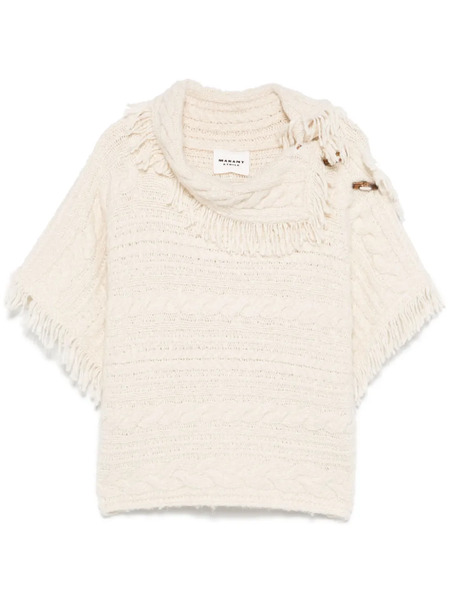  Marant étoile Blanche Poncho - Neutrals 