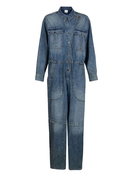  Marant étoile Button-fastening Denim Jumpsuit - Blue 