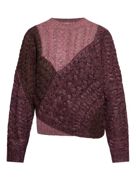  Marant étoile Cable-knit Patchwork Sweater - Pink 