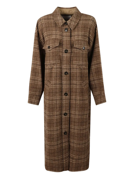  Marant étoile Check Pocket Coat - Brown 