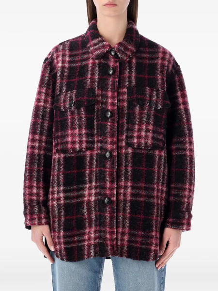 Marant étoile Checked Overshirt - Black 