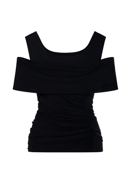  Marant étoile Cold-shoulder Top - Black 