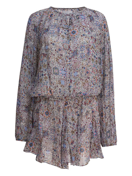  Marant étoile Geometric-pattern Mini Dress - Neutrals 