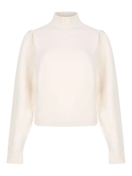  Marant étoile High-neck Puff-sleeve Sweater - Neutrals 
