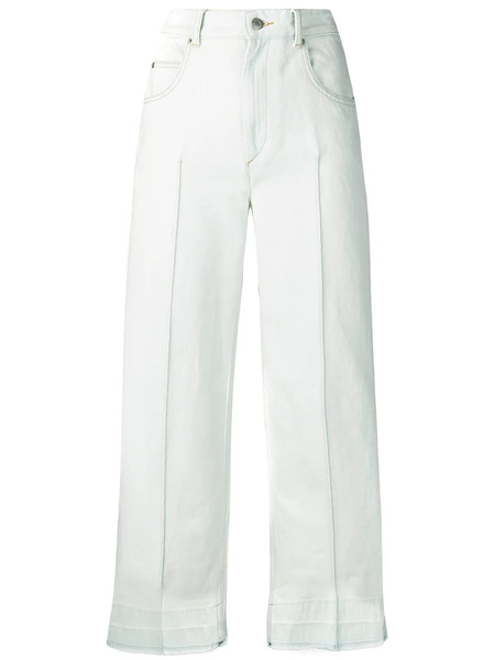  Marant étoile High-waisted Cropped Jeans - Blue 
