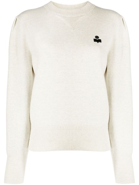  Marant étoile Kelaya Logo-embroidered Jumper - Neutrals 