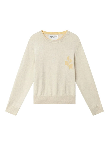  Marant étoile Lanta Logo-detail Pullover - Neutrals 