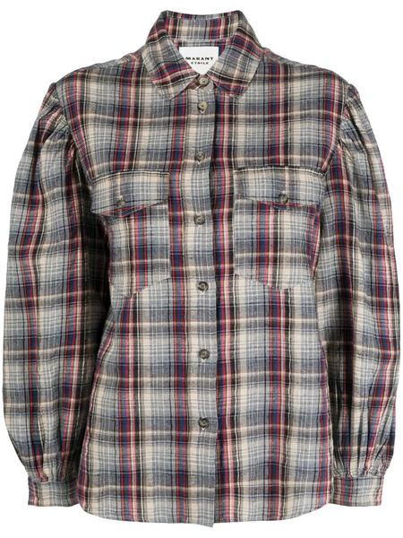  Marant étoile Lidzy Puff-sleeve Shirt - Neutrals 