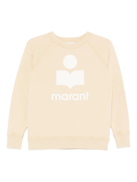  Marant étoile Logo Print Sweater - Yellow 