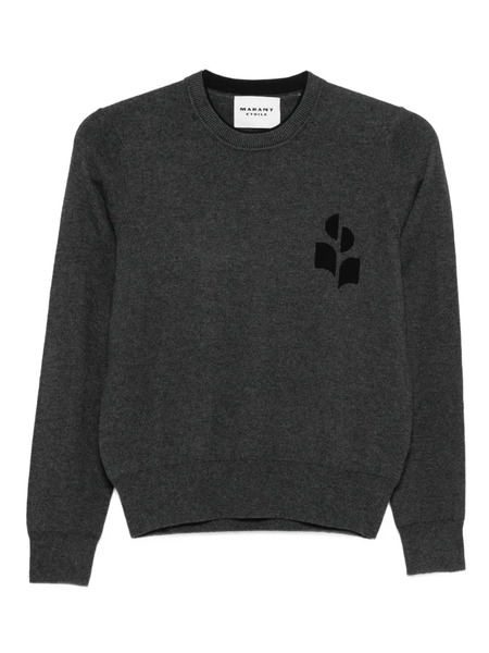  Marant étoile Logo Sweater - Grey 