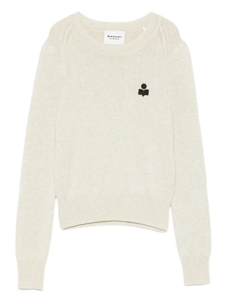  Marant étoile Long-sleeve Logo Sweater - Neutrals 