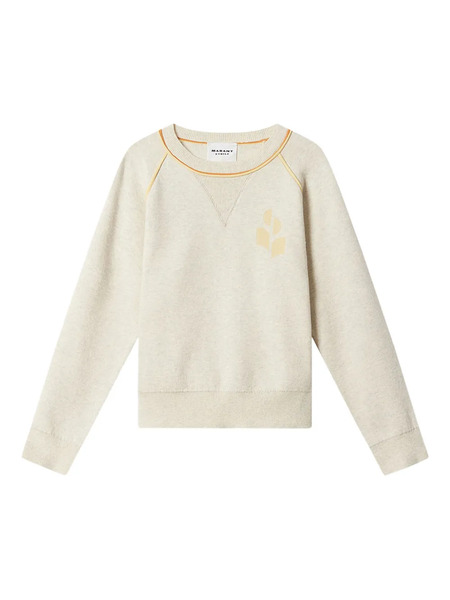  Marant étoile Loriby Logo Sweater - Neutrals 