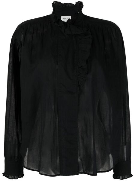 Marant étoile Pamias Ruffled Blouse - Black 