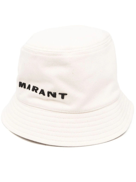  Marant Haley Logo-embroidered Bucket Hat - Neutrals 