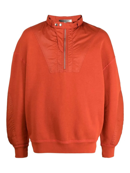  Marant Half-zip Panelled Sweatshirt - Red 